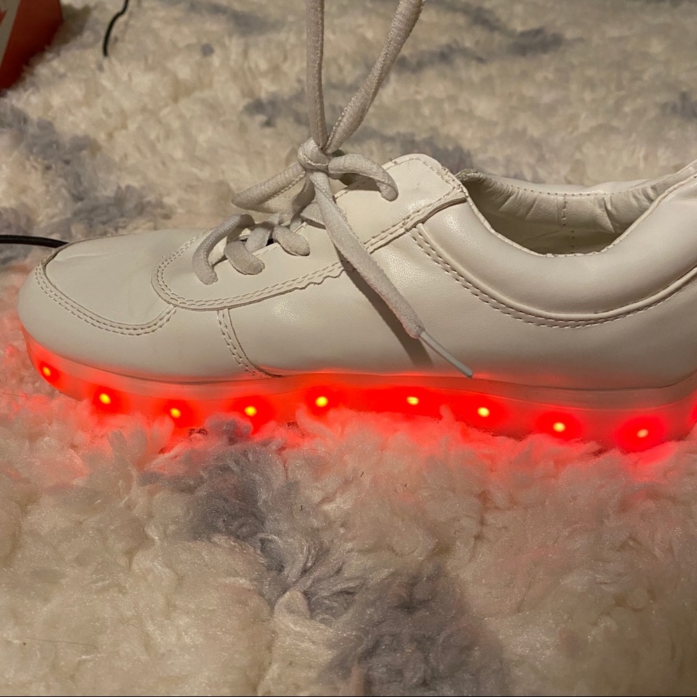 White Light Up Sneakers